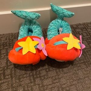 Little Mermaid Disney Store Slippers 9/10 Toddler